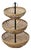 Large Fountain Fruit Bowl with Straw Baskets, Italy, 1970s For Sale