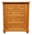 Five-Drawer Linen Chest in Alder For Sale