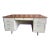 Vintage Mid Century Modern Metal Tanker Desk For Sale