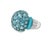 Mid-Century Modern Mid 20th Century 14k White Gold Diamond Turquoise Blue Topaz Designer Ring, Size 6.75 For Sale - Image 3 of 4