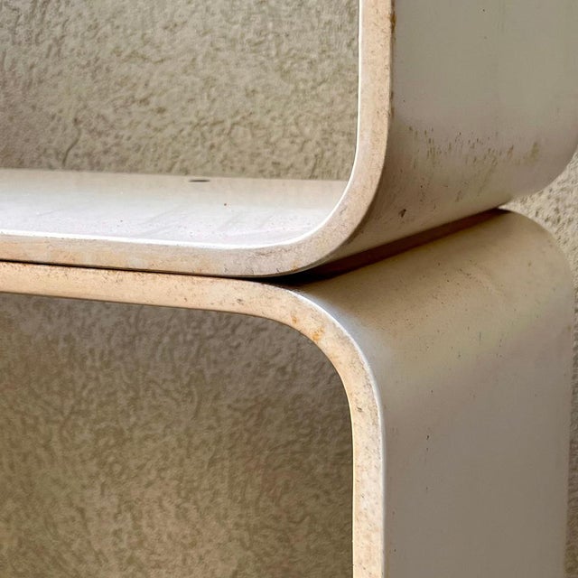 White Modular Bookcase in Lacquered Wood by Carlo De Carli for Fiarm, 1970s For Sale - Image 8 of 9