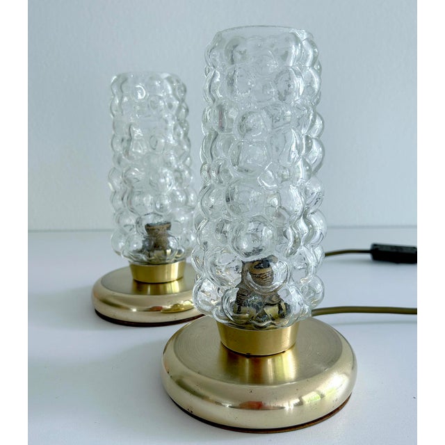 Modern Vintage Space Age Bubble Table Lamps, 1970s, Set of 2 For Sale - Image 3 of 10