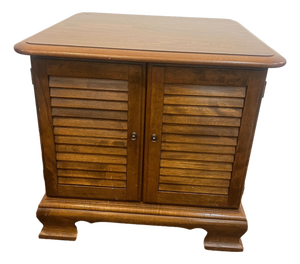 1970s Ethan Allen Lp Album Storage Cabinet