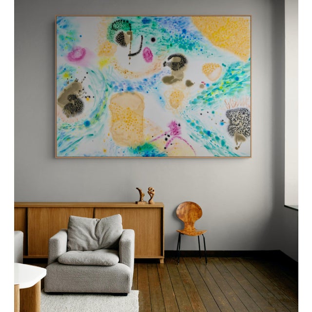 Abstract Contemporary Abstract Acrylic on Canvas "The Origins of Form" by Jessica Snow For Sale - Image 3 of 5