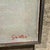 Off-white Oil in Canvas Signed Gorge W Gunther Abstract Expressionism Mid-Century Mod Painting For Sale - Image 8 of 16