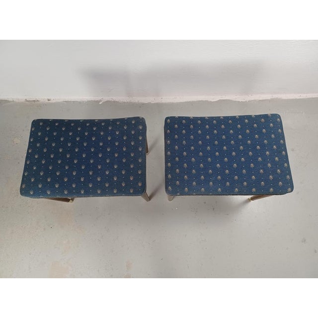 1930s Set of Fully Restored Danish Art Deco Stools by Robert Rasmussen, 1930s For Sale - Image 5 of 9