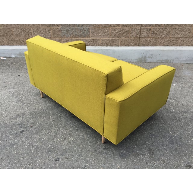 MidCentury Yellow Loveseat Chairish