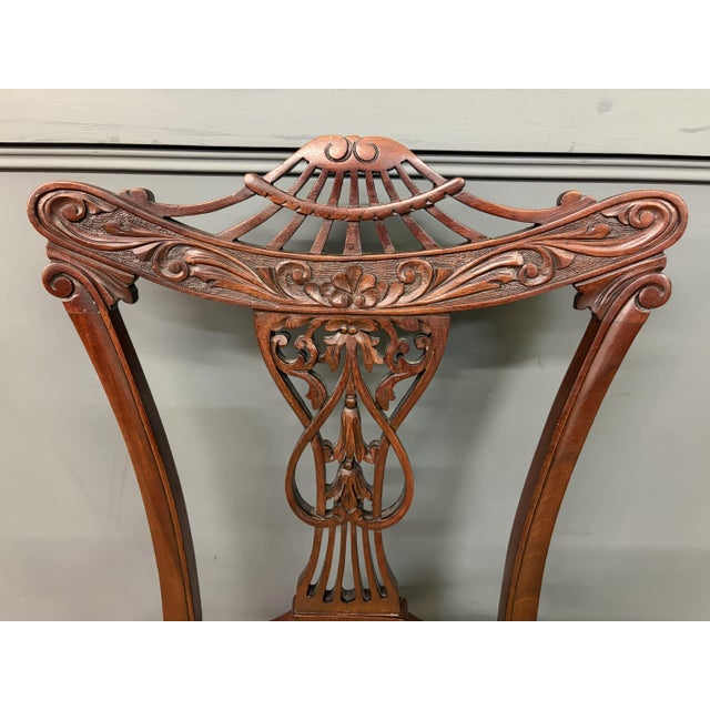 Rococo Victorian Mahogany Salon Suite, 1890, Set of 7 For Sale - Image 3 of 18