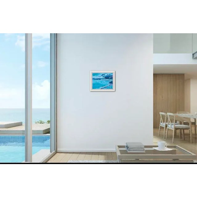 Turquoise Modern Impressionist Oil Painting Maui Hawaii Plein Air For Sale - Image 8 of 12
