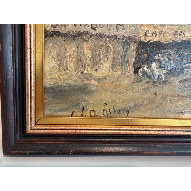 This charming original oil on board painting by Swedish artist Carl Johan Allan Åsberg (1907–1952) depicts the famous Café...