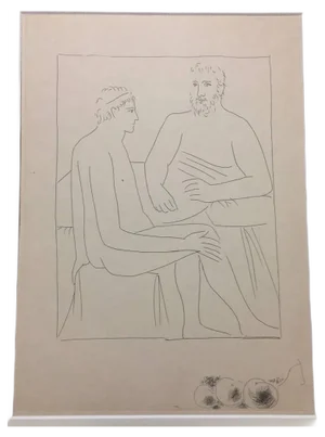 Numa suit les Cours de Pythagore - From ''Les Métamorphoses d'Ovide'' 1931