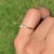 Modernist Natural Diamond Cluster Stacking Ring Size 6 in 14k Yellow Gold For Sale In New York - Image 6 of 15