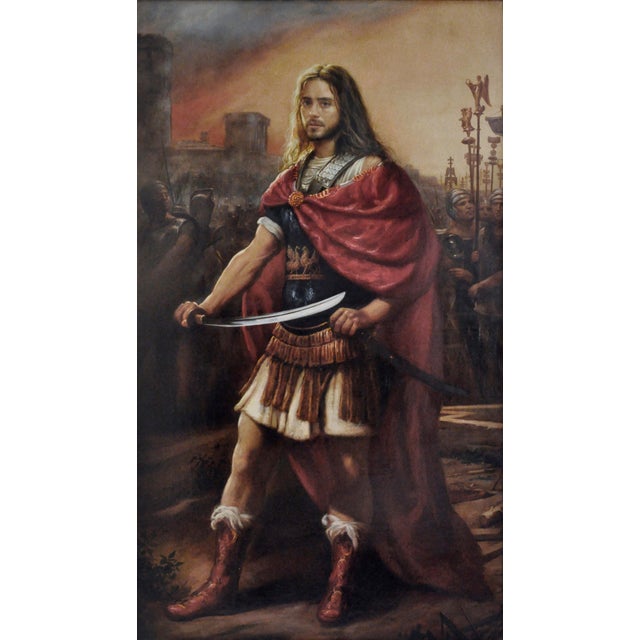 2000 - 2009 Maxmilian Ciccone, Alexander the Great, Oil on Canvas, Framed For Sale - Image 5 of 7