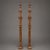 This pair of 19th Century French carved oak church spires showcases striking Gothic-inspired craftsmanship and...