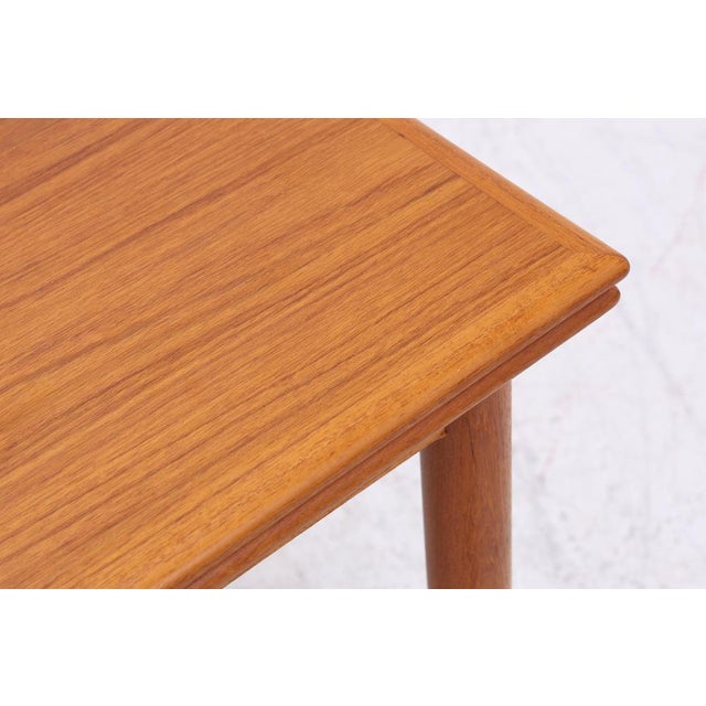 Brown Vintage Danish Extendable Dining Table in Teak For Sale - Image 8 of 14