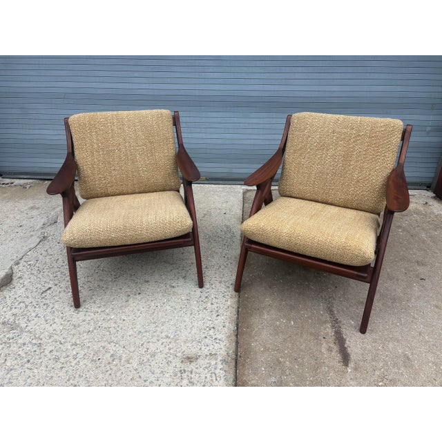 1960s Pair Dutch Open Armchairs “ the Knot” For Sale - Image 9 of 11