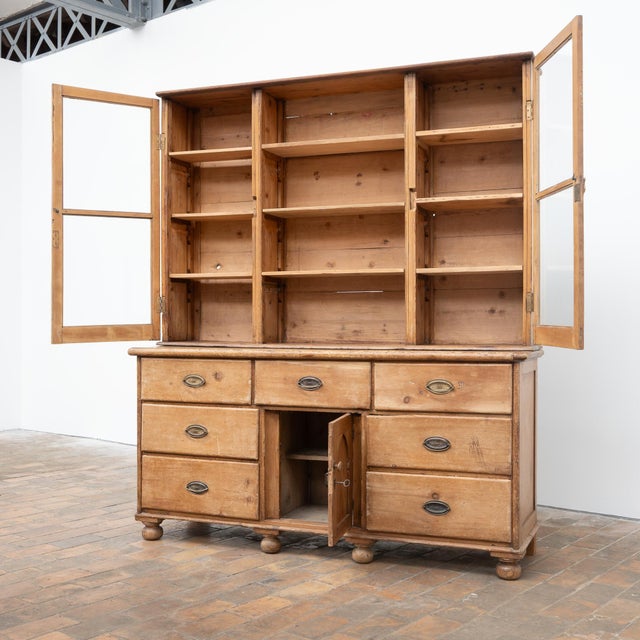 Antique Blonde Pine Dresser, 1900 For Sale - Image 11 of 12