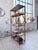 Rattan and Black Glass Bookcase, 1960s For Sale - Image 9 of 18
