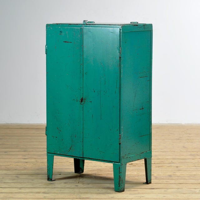 Vintage Industrial Iron Cabinet, 1970s For Sale - Image 16 of 16