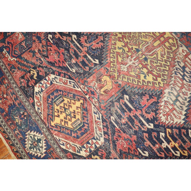 19th Century Rare Zabihi Collection Dragon Soumac Flat-Weave Rug - 9'2" x 12'7" For Sale - Image 9 of 12