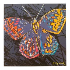 Andy Warhol Vintage 1986 Lmtd Edtn Endangered Species Large Fine Art Lithograph Print " San Francisco Silverspot Butterfly " 1983