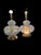 1950s 1950s Pair of Mid-Century Modern Murano Style Blue Bullicante Glass Lamps For Sale - Image 5 of 12