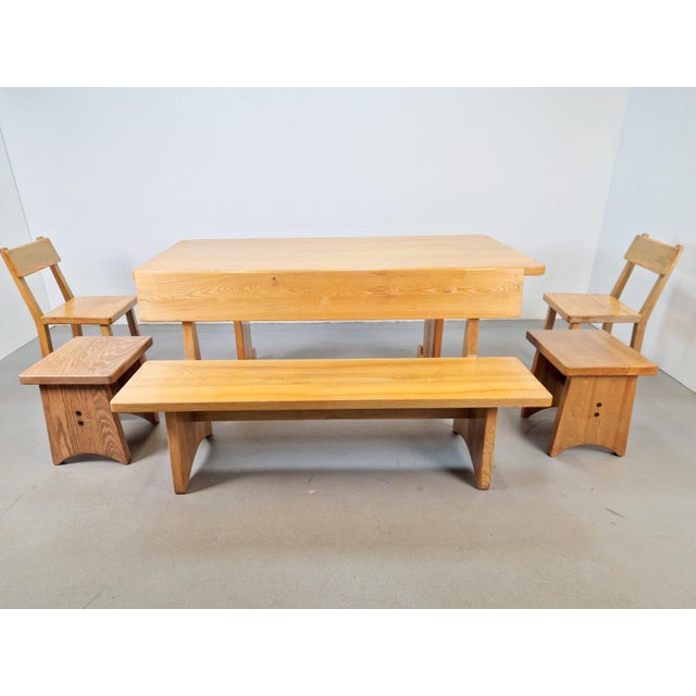 Vintage Ash and Elm Bench, Denmark, 1960s For Sale - Image 10 of 11