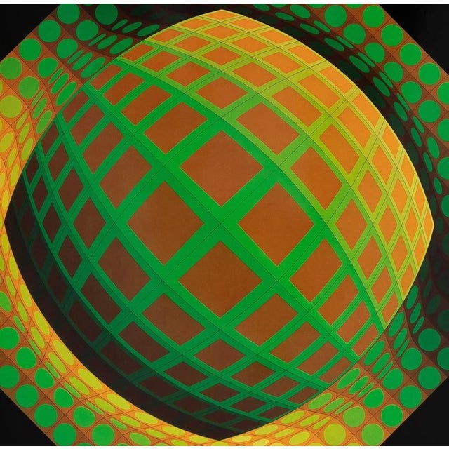 Modern Victor Vasarely, VEGA ZETT 01, Photogravure For Sale - Image 3 of 5