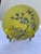 Japanese Vintage “Occupied Japan” Plate, Yellow With Cherry Blossoms For Sale - Image 3 of 9