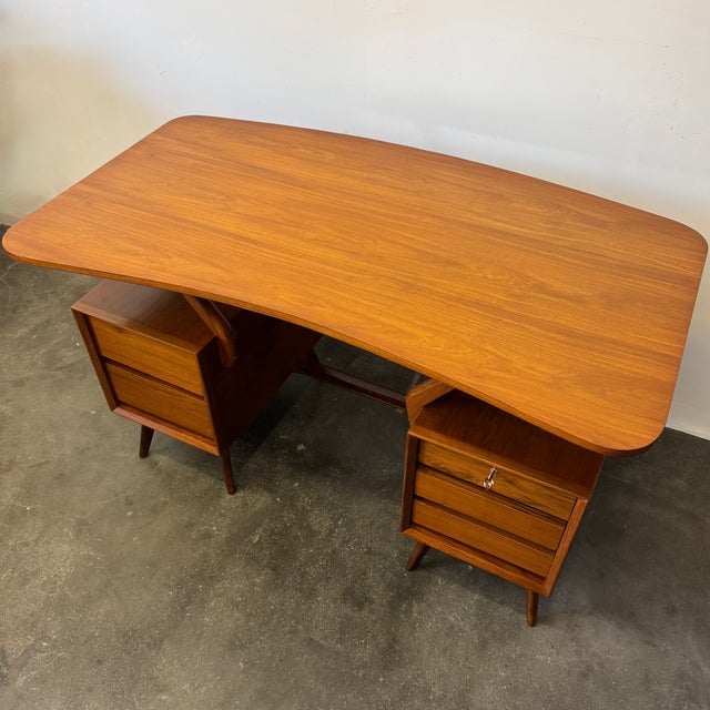 Vintage Scandinavian Desk, 1950s For Sale - Image 3 of 12