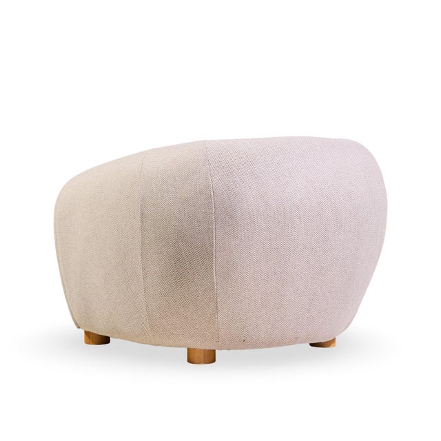 Beige Jean Royère Style Mid Century Polar Bear Lounge Chairs - Pair For Sale - Image 8 of 12