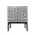 Polish Modular Sideboard with Op Art Motif, 1970, Set of 2 For Sale - Image 12 of 14