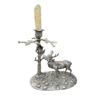 Spanish Stag Lamp For Sale