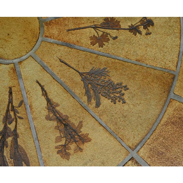 Brown Oval Les Herbiers Coffee Table by Roger Capron for Vallauris, 1960s For Sale - Image 8 of 18