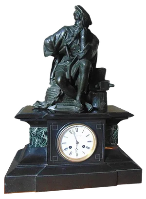 Antique Marble Sailor Clock