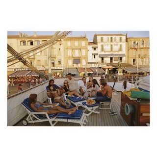 Slim Aarons, Saint Tropez, 1971, Limited Edition Estate Stamped Photographic Print, 2000s For Sale