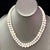 2010s Akoya Pearl Diamond Necklace 14k W Gold 0.66 TCW Certified For Sale - Image 5 of 8