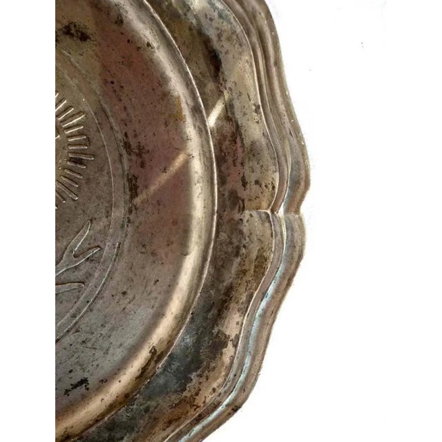 1950s Jagermeister Advertising Liquor Pewter Plate, 1950s For Sale - Image 5 of 6