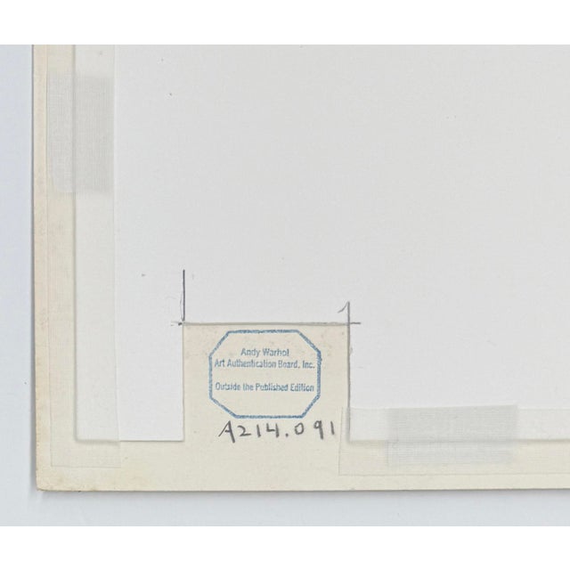 Screen print on Lenox Museum Board. From the Space Fruit portfolio. Unsigned and outside the published edition. Stamped...