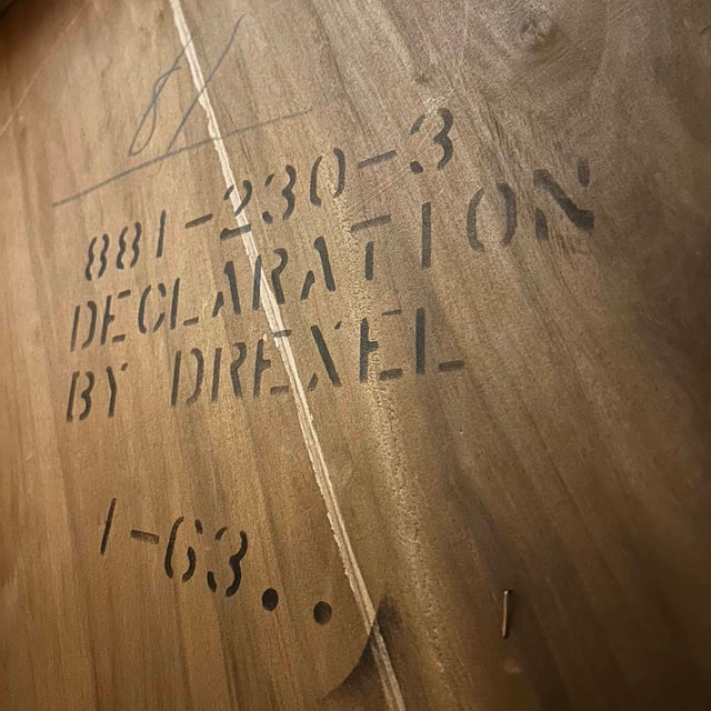 Drexel Declaration Near Round Coffee Table For Sale - Image 9 of 9