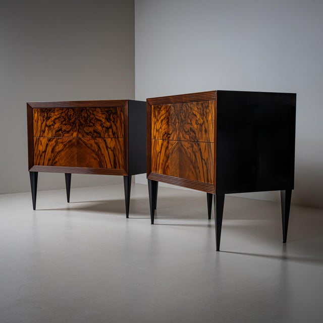 Wood The “Metropole” Chests of Drawers - designed by Karl Kemp Gallery For Sale - Image 7 of 7