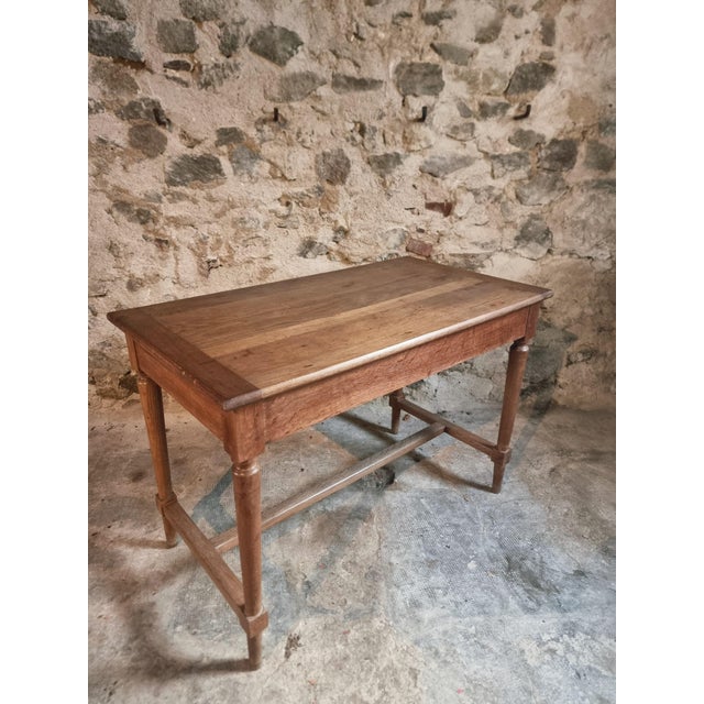 Antique French Oak Table or Desk, 1930s For Sale - Image 12 of 15