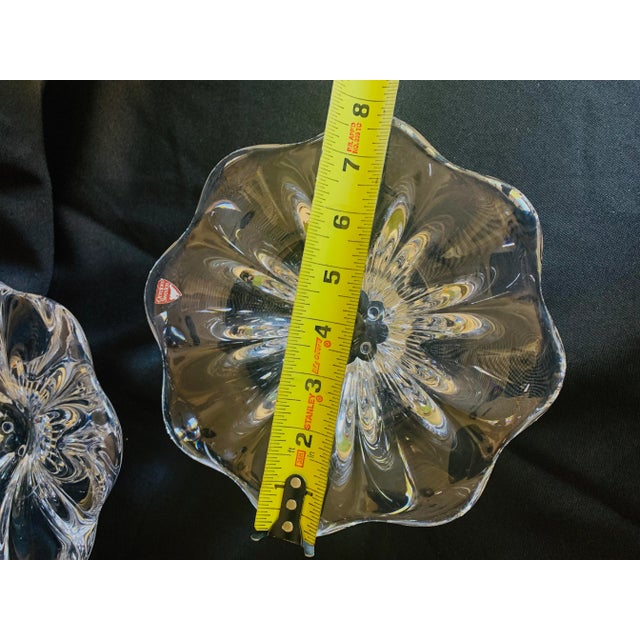 Traditional Orrefors Sister Sweden Crystal Bowls - A Pair For Sale - Image 3 of 13