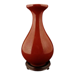 Early 20th Century Chinese Porcelain Oxblood Yuhuchunping Vase