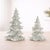 Contemporary Beaded Frosted Christmas Trees (Set of 2) For Sale - Image 3 of 5