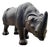 1950s Leather Clad Rhinoceros Sculptural Foot Stool For Sale