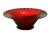 Large 10 inch ruby red vintage glass console bowl with scallop rim and swirl pattern. No maker's mark. Simply a beautiful...
