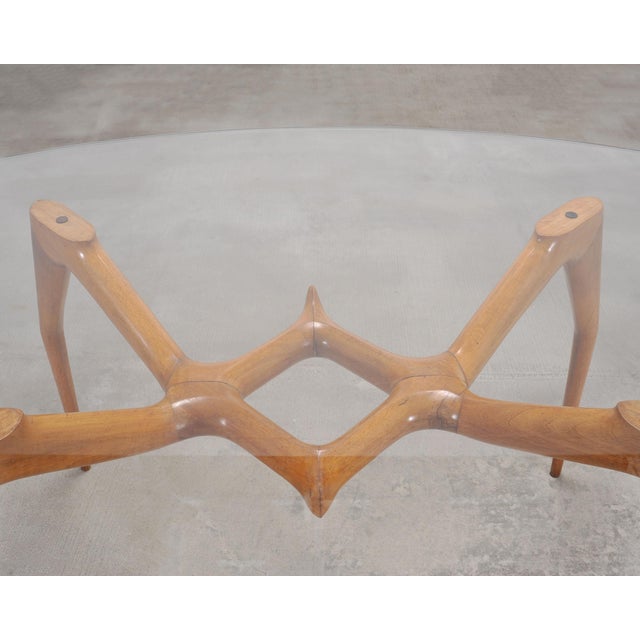 Ico Parisi Style Italian Walnut Spider Leg Dining Table For Sale - Image 12 of 18