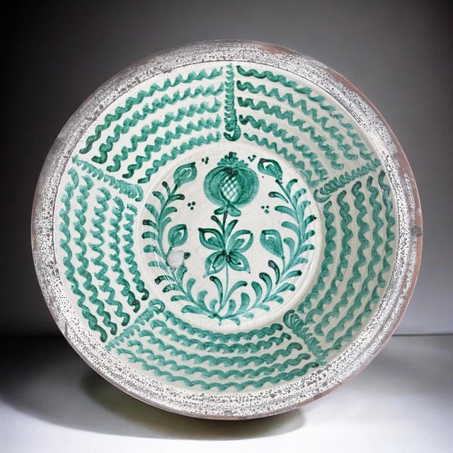 Large Spanish Fajalauza Ceramic Lebrillo Bowl For Sale - Image 9 of 9
