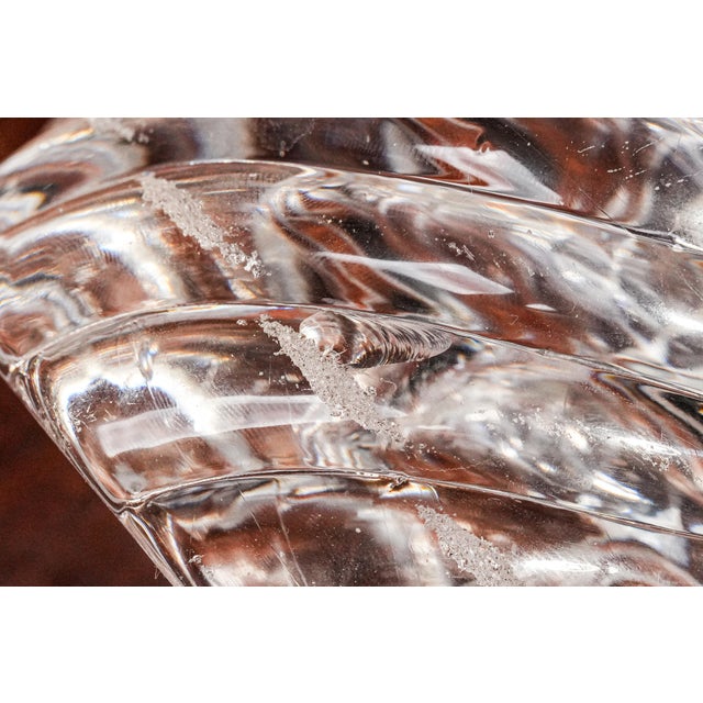 Elegant Solid Crystal Swirl Antique English Sterling Silver Paperweight Inkwell Desk Home Decor For Sale - Image 14 of 18